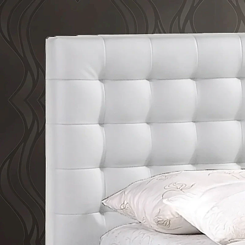 Madison White Modern Queen-size Platform Bed