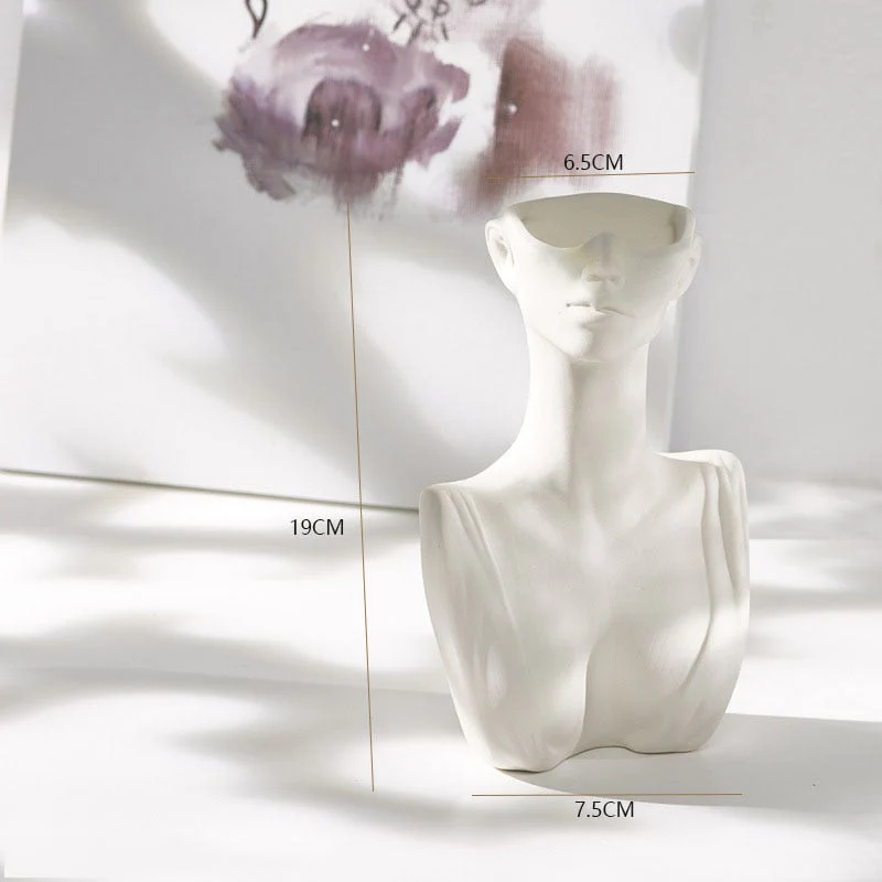 HULIANFU Vase Home Decor Room Decoration Ceramic Vases Desktop Art Sculpture Flower Arrangement Wedding Decoration Flower Pot Furnishings - Deanwangkt