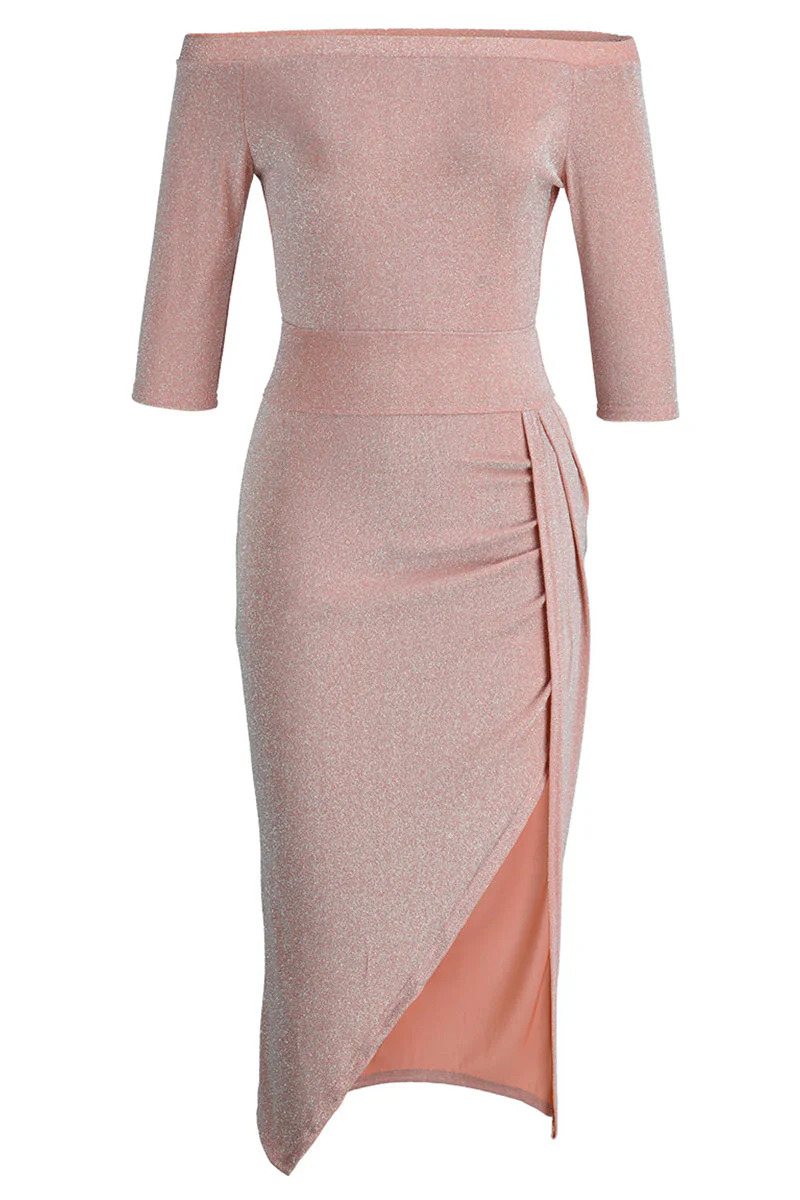 hulianfu hulianfu Wrap Hip Slit Collar Maxi Dresses(5 Colors) - Deanwangkt
