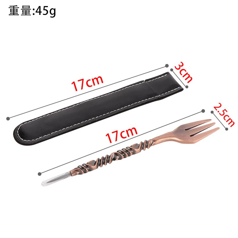 HULIANFU Shisha Fork Retro Aluminum Smoking Set Chicha Mace Twist Shape Nargile Sheesha Hookah  Accessories Tool - Deanwangkt