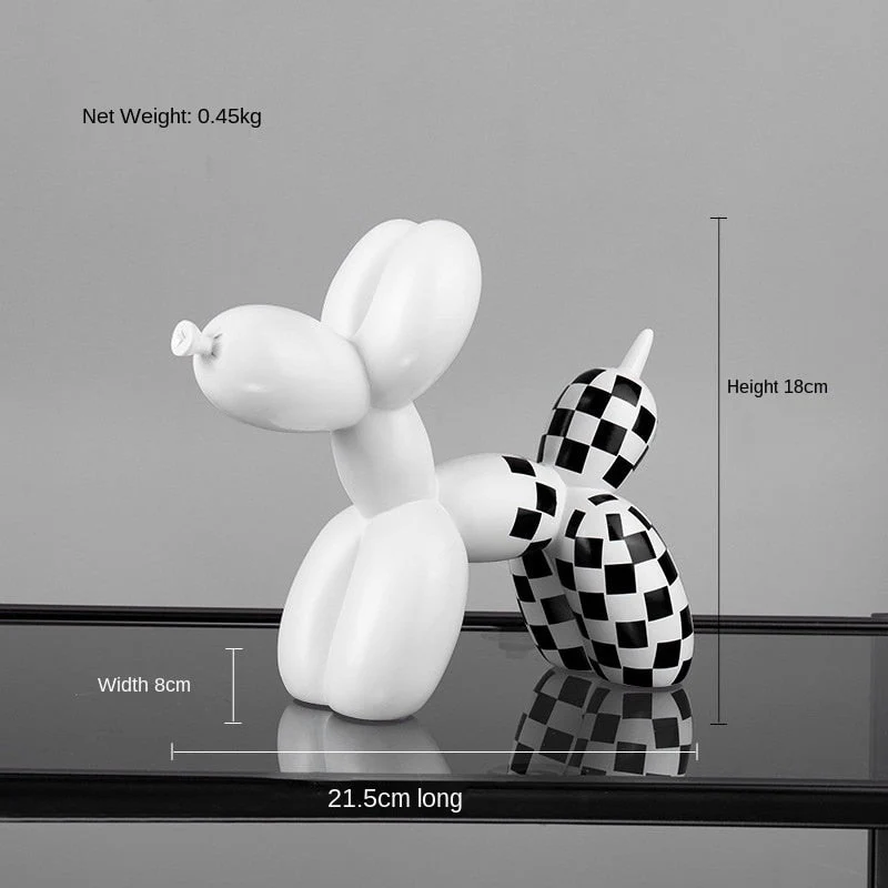 HULIANFU Light luxury balloon dog decoration creative animal home living room soft outfit girl cute decoration home decoration - Deanwangkt