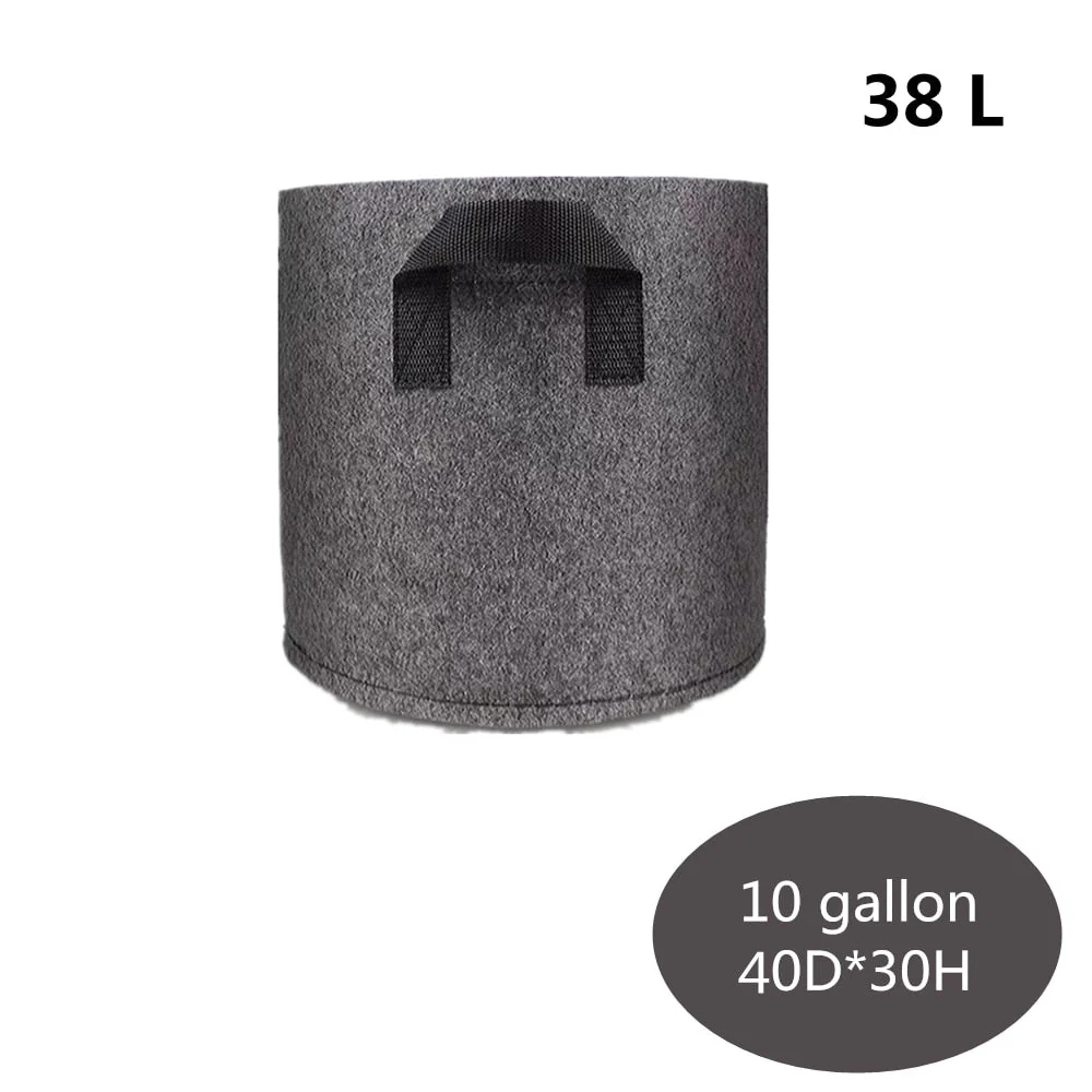 HULIANFU Planting Bag Black/Grey Potato Fabric Vegetable Seedling  growing pot garden tools 1-15 Gallon Eco-Friendly Grow bag - Deanwangkt