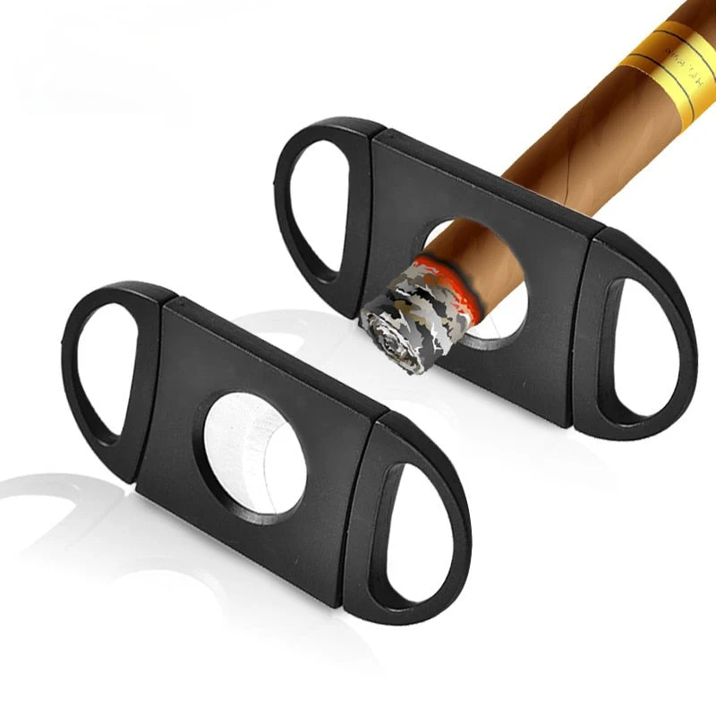 HULIANFU Stainless Steel Cigar Cutter New Metal Classic Guillotine Scissors Gift Portable Smoking Accessories Gifts For Man cool gadgets - Deanwangkt