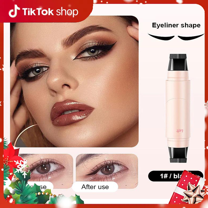 Rotating Eyeliner Stamp Pen, Dual-Head Design with Wing Stamp, Quick-Dry, Long-Lasting, Smudge-Proof for Easy Cat Eye, Sharp Winged Lines & All-Day Makeup Wear -  Women's cosmetics, Makeup tools, TikTokShopBlackFriday, Christmas gifts.