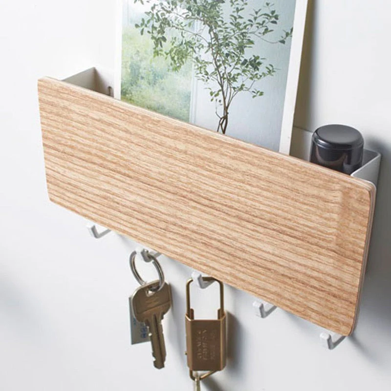 HULIANFU Rack Storage Rack Key Wooden Hanger Home Wall Vintage  Hallway Home Space Saving Small Bedroom Door Back Decorative Room Rack - Deanwangkt