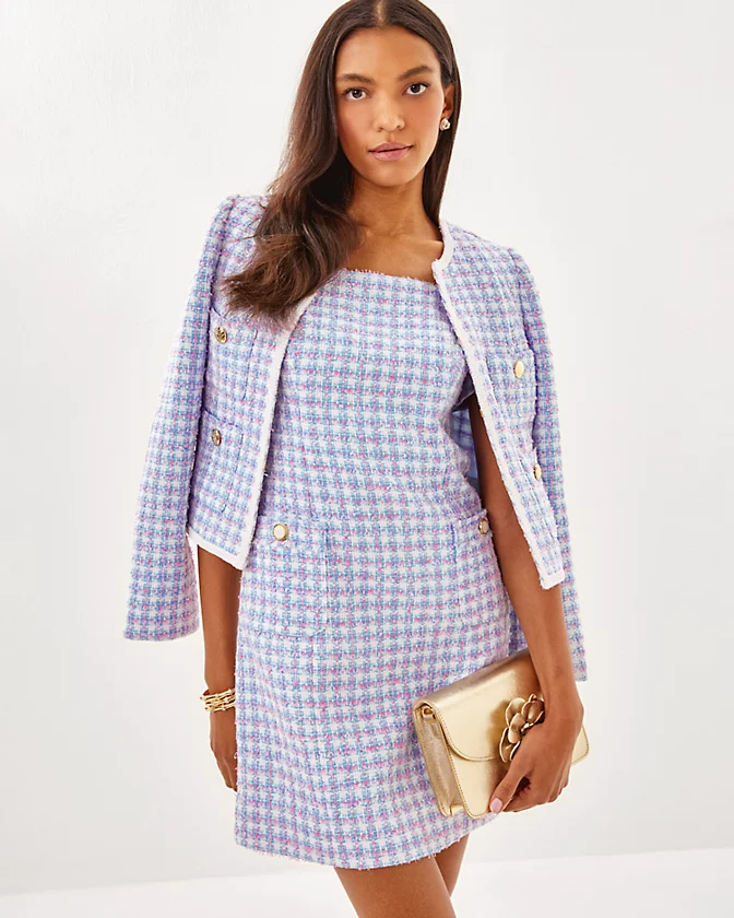 Gwynne Boucle Shift Dress