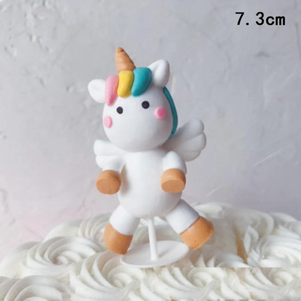 HULIANFU Unicorn Cake Topper Unicorn Brithday Party Supplies Unicorn Brithday Cake Decor 1st Girl Birthday Party Unicornion - Deanwangkt