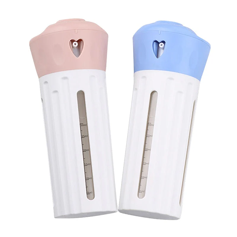 HULIANFU Travel Dispenser 4-In-1 Travel Bottles Leak Proof Toiletries Sub-bottle Refillable Shower Gel Soap Empty Container Kit - Deanwangkt