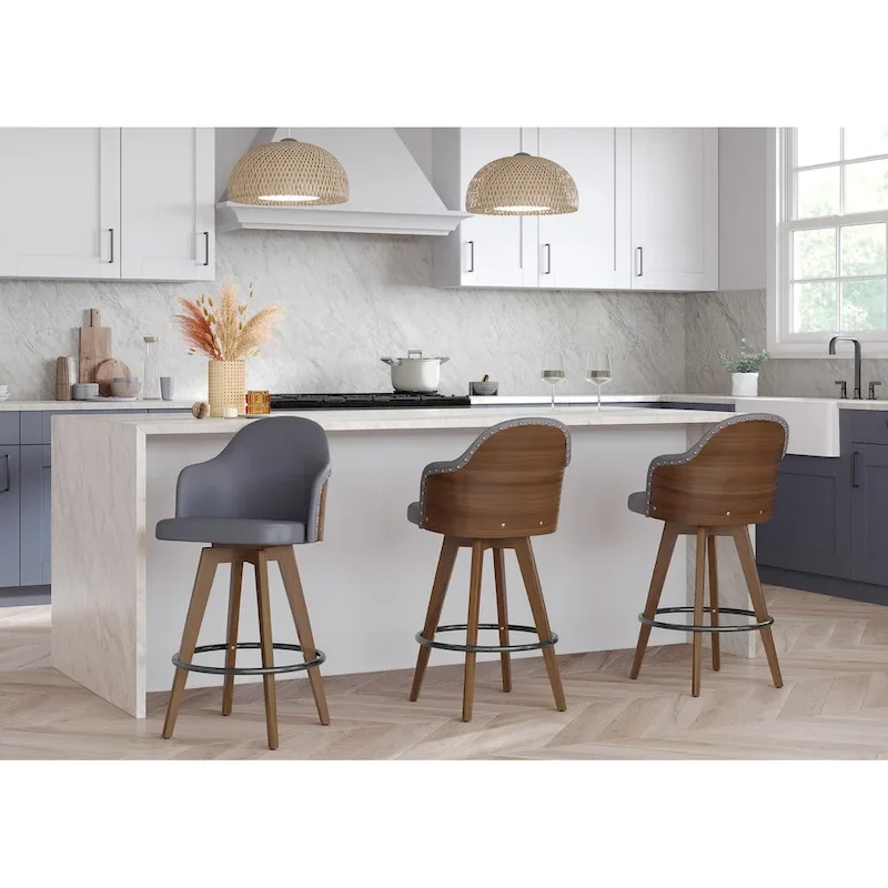 Valsatra Mid-century Modern Counter Stool