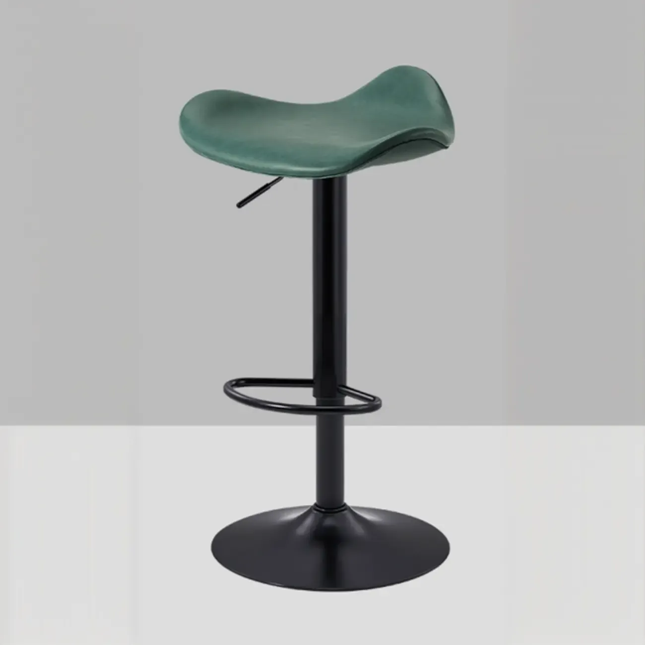 Adjustable Swivel Leather Modern Backless Bar Stools
