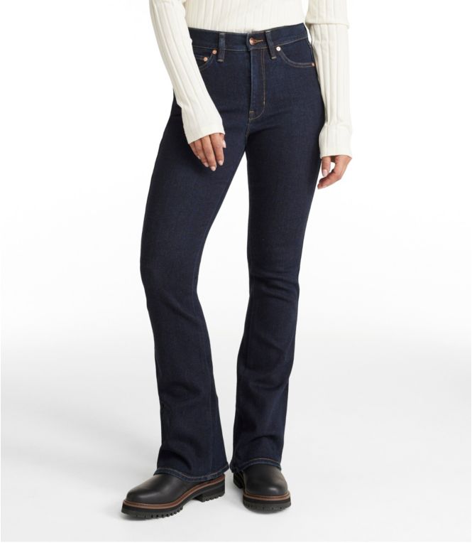 Women's Signature Stretch Jeans, High-Rise Flare