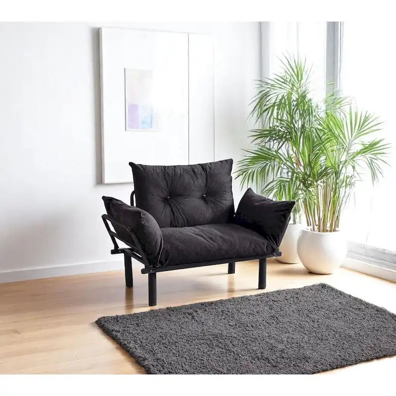 Sadio Metal Frame Loveseat With Removable Cushions