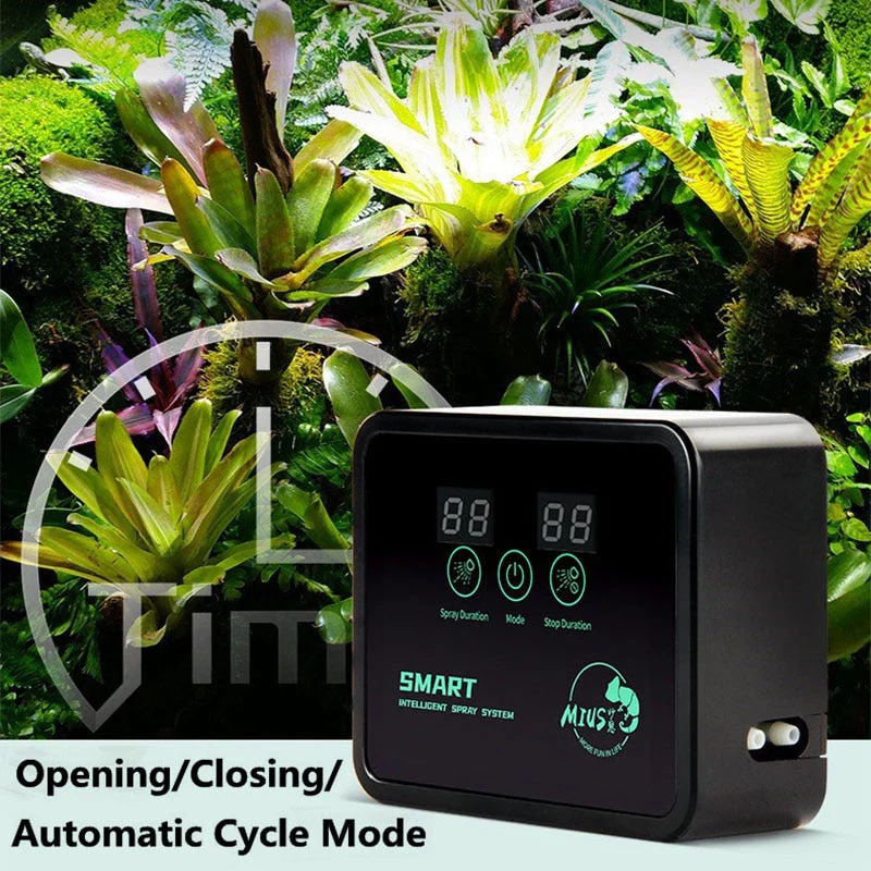 HULIANFU Intelligent Reptile Fogger Electronic Humidifier Timer Automatic Mist System Rainforest Water Spray Control Sprinkler Terrariums - Deanwangkt