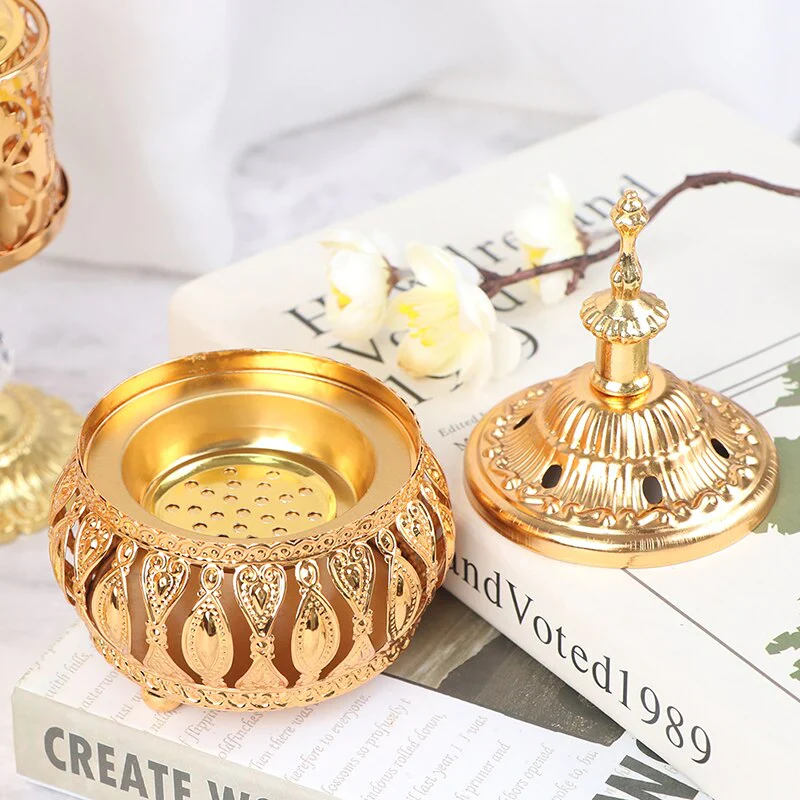 HULIANFU Middle East European Creative Lace Incense Burner Metal Craft Ornaments Incense Burner Spiritual Decor Incense Burner Arabic New - Deanwangkt