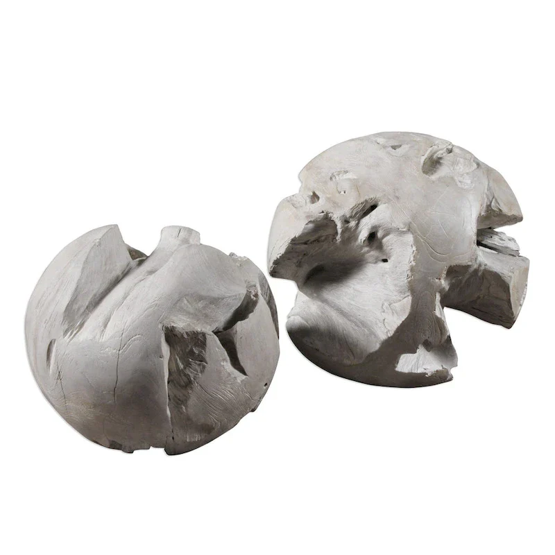 Uttermost Ermanno Teak Balls (Set of 2)