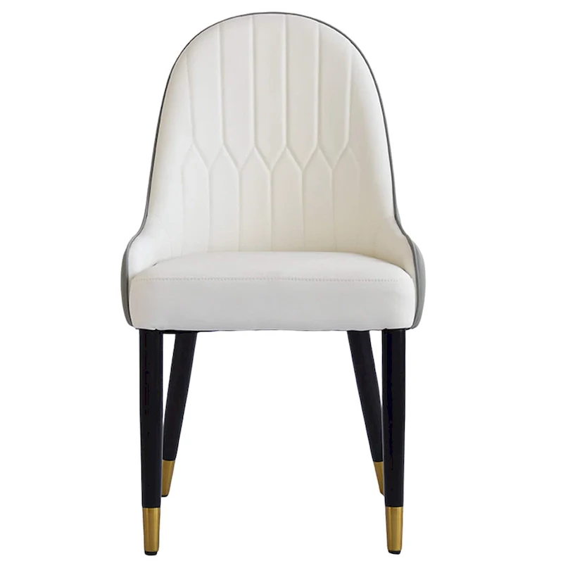 Set of 2 Modern Upholstered PU Leather Dining Chair