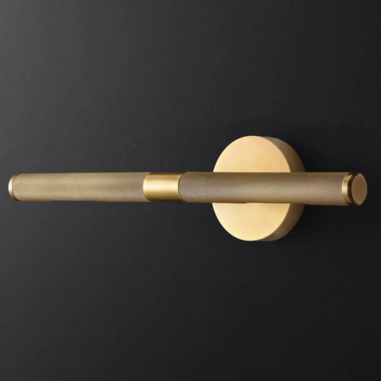 Modern Bathroom Black 2-Light Tube Vanity Light