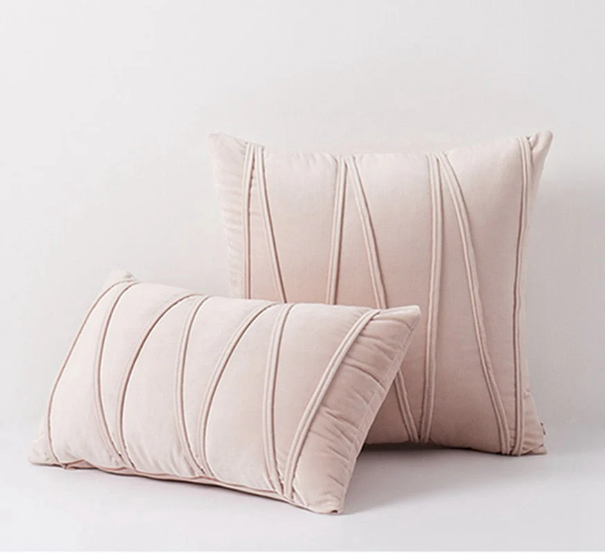 HULIANFU Inyahome New Art Velvet Yellow Blue Pink Solid Color Cushion Cover Pillow Cover Pillow Case Home Decorative Sofa Throw Decor - Deanwangkt