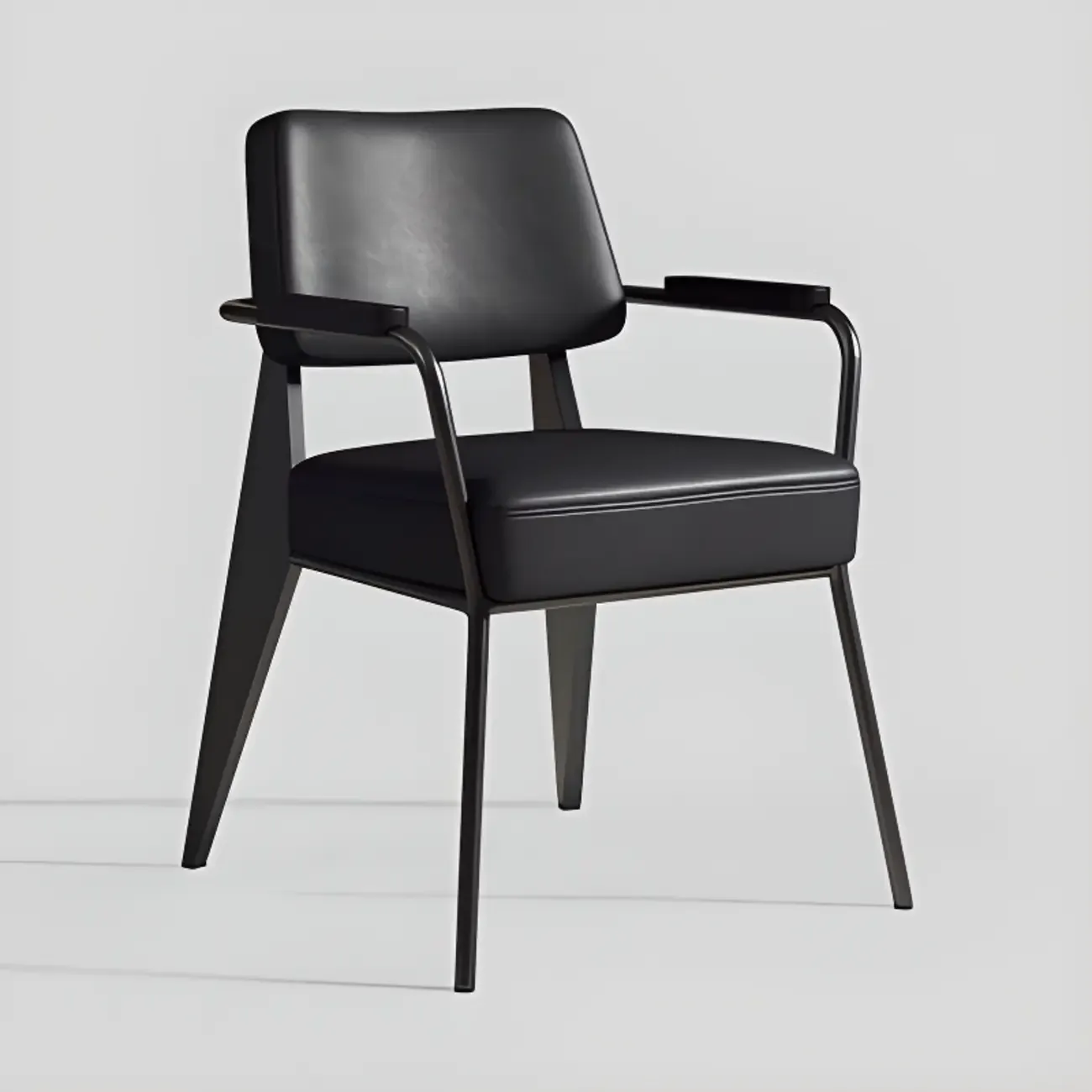 Modern Upholstered Dining Chair with Arm