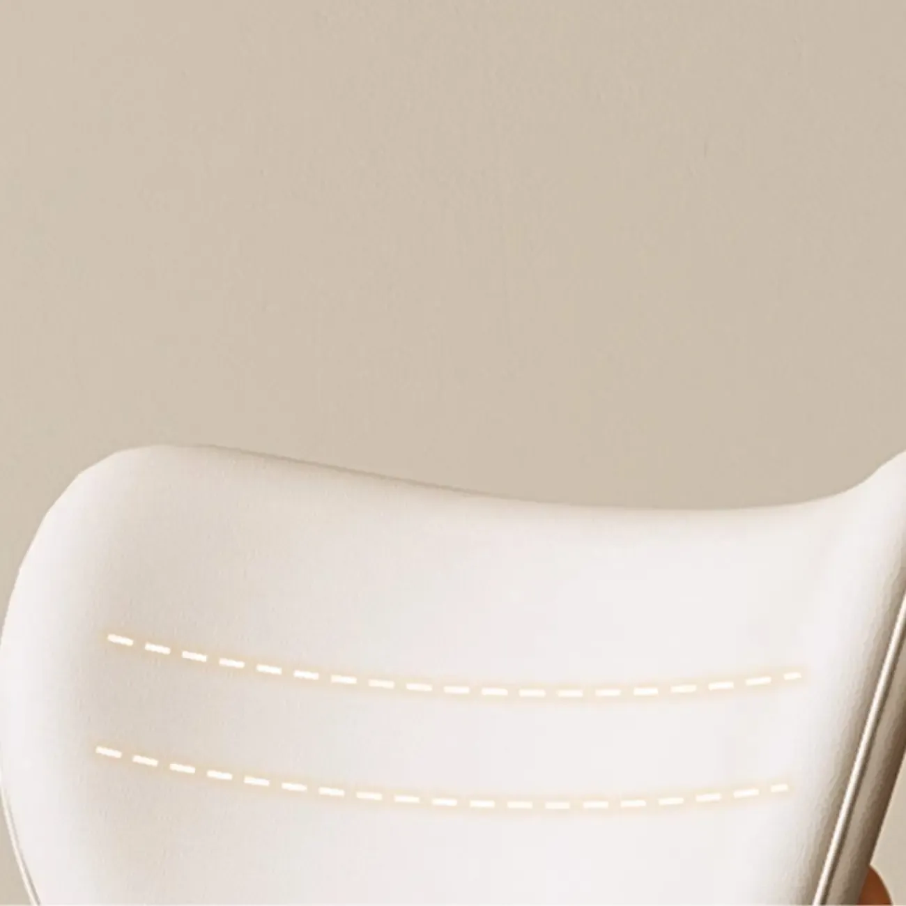 Modern Faux Leather Wingback Armless Dining Chair