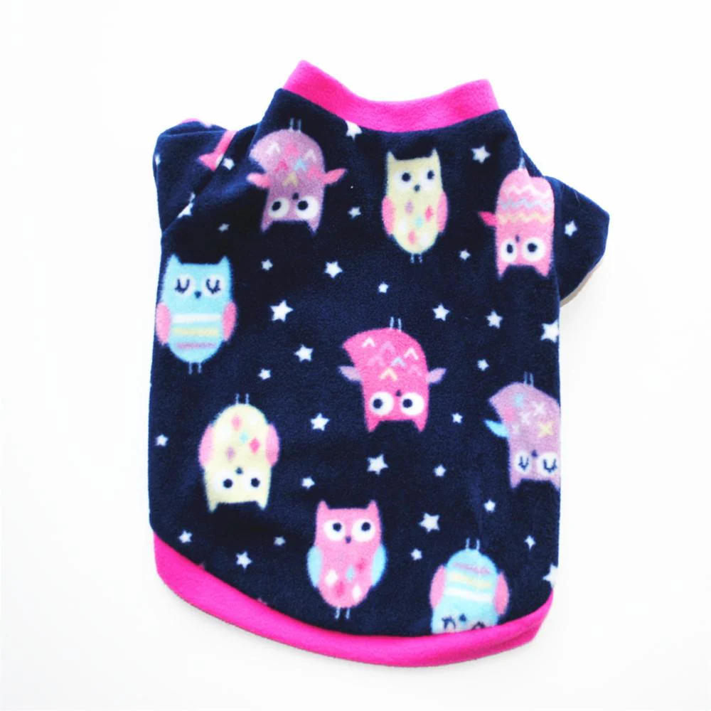 HULIANFU Warm Fleece Pet Dog Clothes Cute Skull Printed Pet Coat Puppy Dogs Shirt Jacket French Bulldog Pullover Camouflage Dog Clothing - Deanwangkt