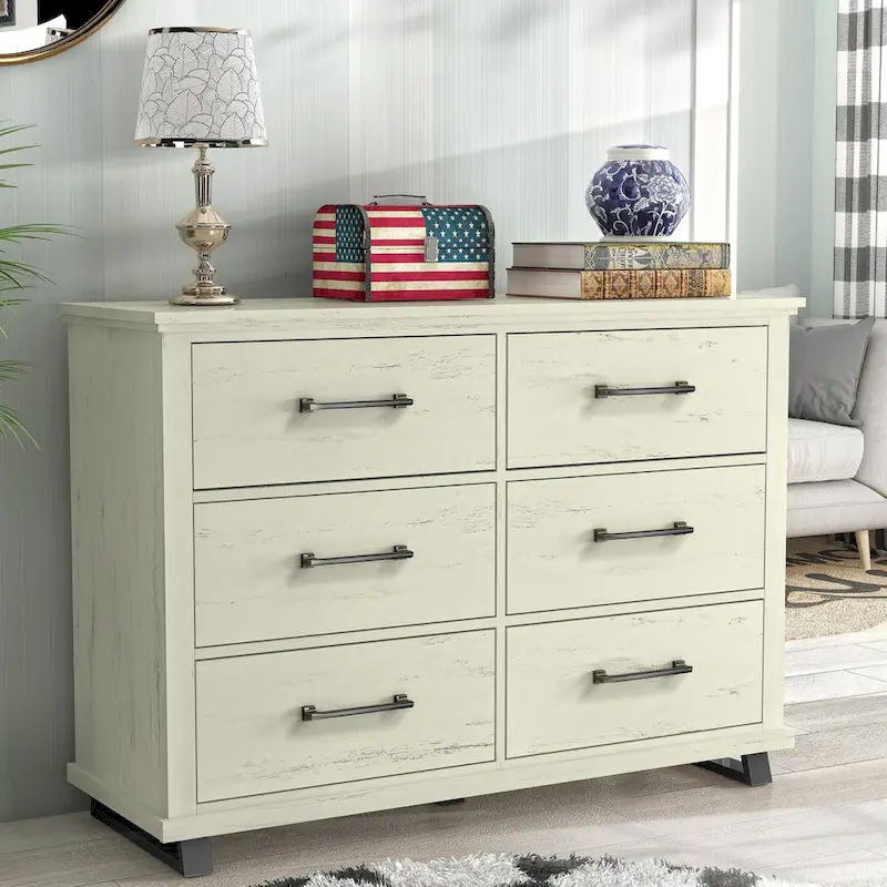 Spacious and Stylish 52 Extra-Wide 6-Drawer Dresser