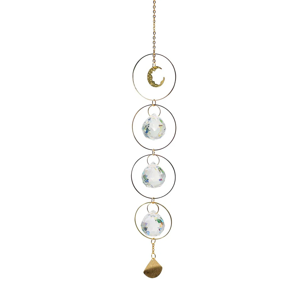 HULIANFU Prism Suncatcher,Hanging Window Crystals,Rainbow Light Catcher,Crystal Sun 50mm Catcher,Summer Gift,Octagon Beads - Deanwangkt