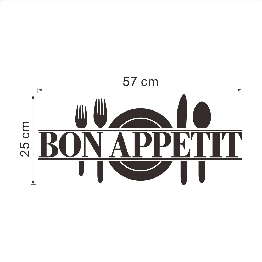 HULIANFU Kitchen Wall Stickers Vinyl Wall Decals for Kitchen English Quote Home Decor Art Decorative Stickers PVC Dining Room For Bar PVC - Deanwangkt