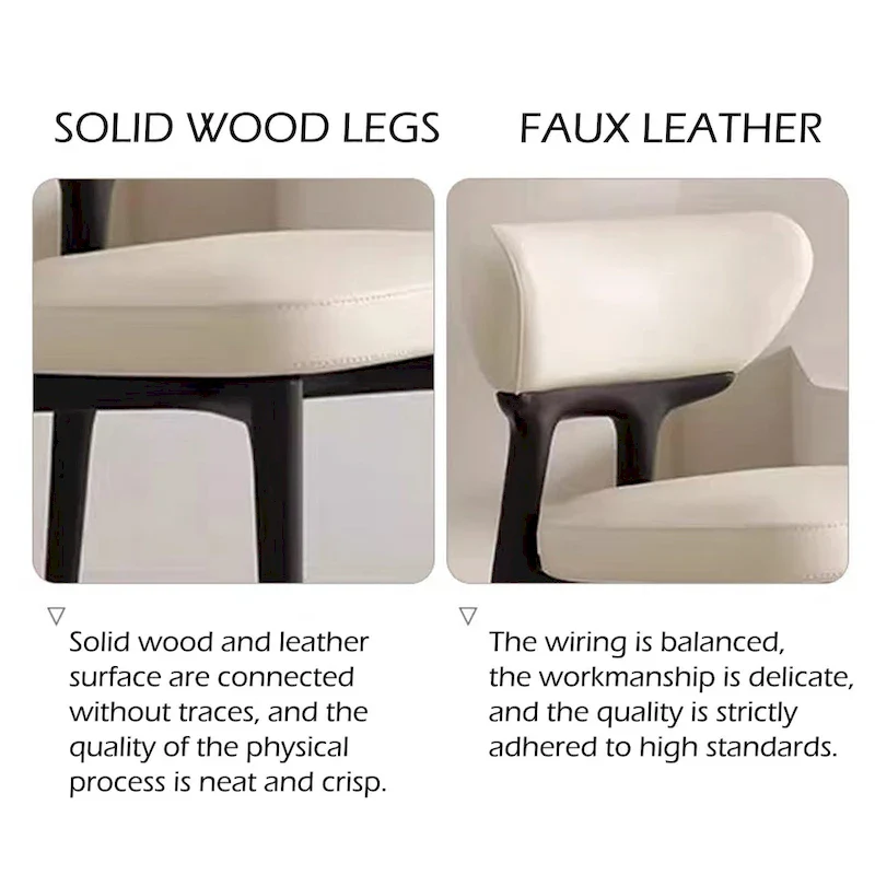 71 Modern Rectangular Dining Table with Stone Table-top, Wood Legs