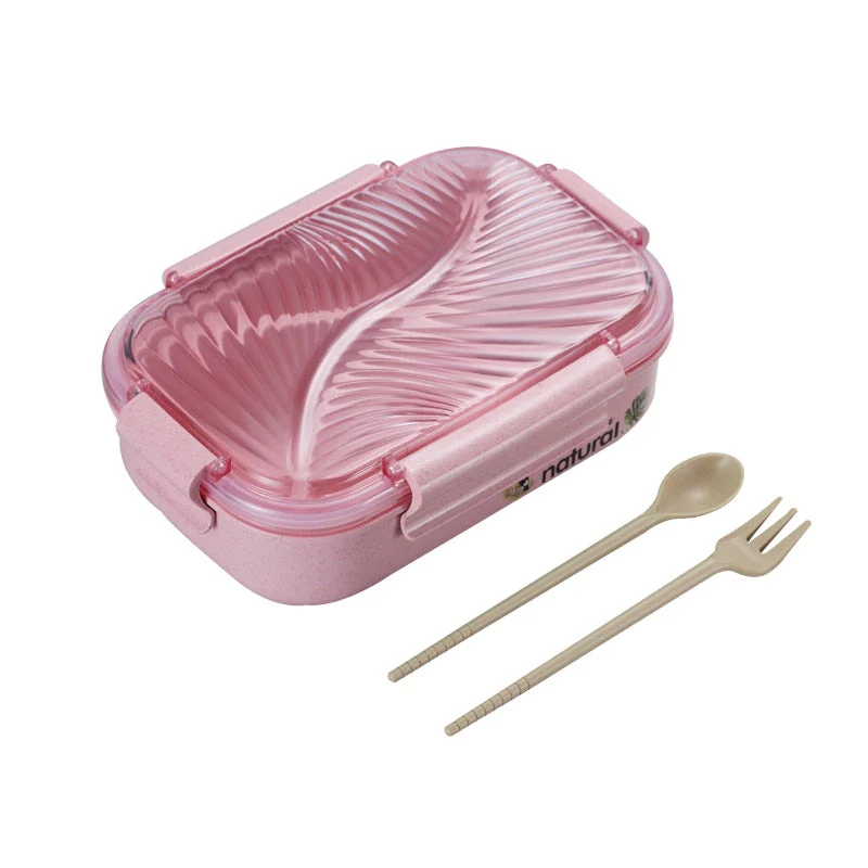 HULIANFU TUUTH Microwave Lunch Box Wheat Straw Bento Box 750ML BPA Free Food Storage Container with Soup Cup - Deanwangkt