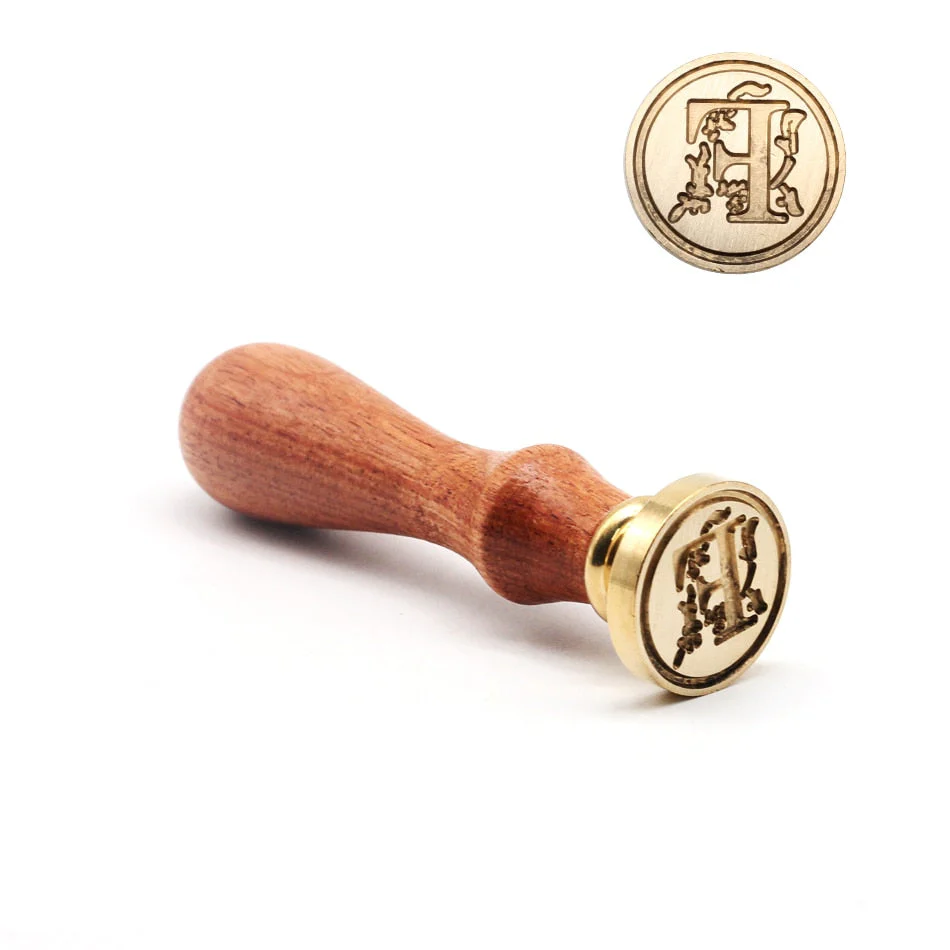 HULIANFU Retro Wood Stamp Classic 26 Letter A-z Alphabet Initial Sealing Wax Seal Stamp Ancient Seal Post Decorative Antique Stamp Gifts - Deanwangkt