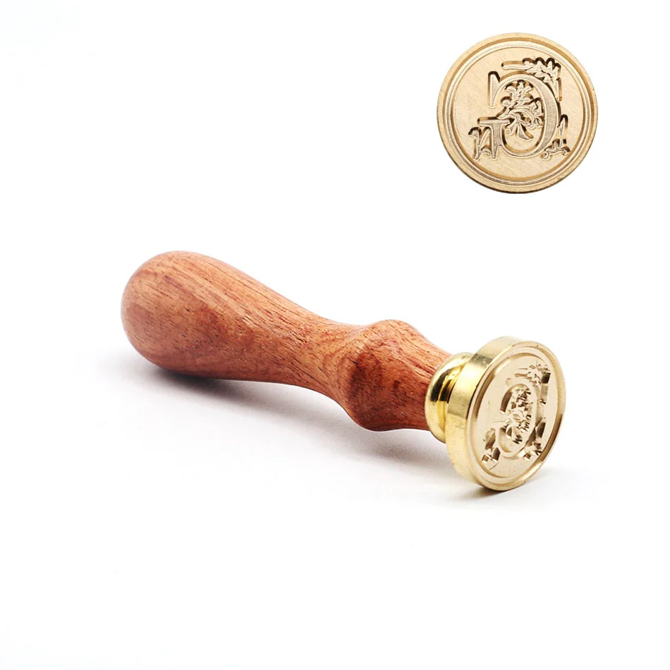HULIANFU Retro Wood Stamp Classic 26 Letter A-z Alphabet Initial Sealing Wax Seal Stamp Ancient Seal Post Decorative Antique Stamp Gifts - Deanwangkt