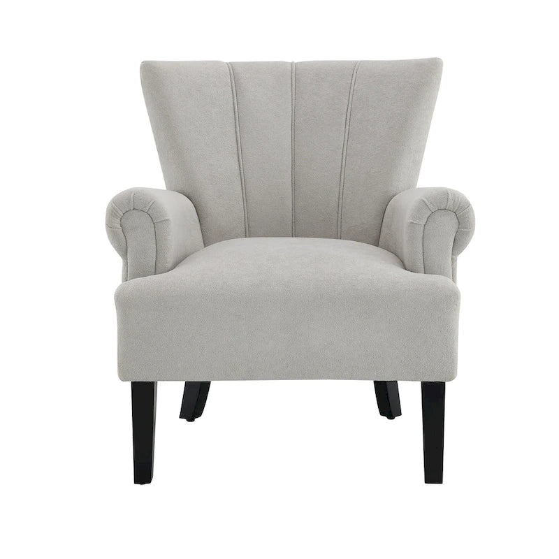 29 Upholstered Arm Chair with High-Density Foam and Channel Back
