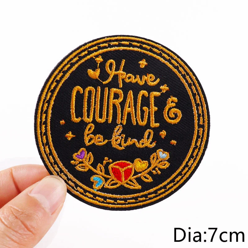HULIANFU Van Gogh Embroidered Patches on Clothes DIY Cartoon Wave Applique Clothing Thermoadhesive Patches for Clothing DIY - Deanwangkt