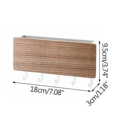 HULIANFU Rack Storage Rack Key Wooden Hanger Home Wall Vintage  Hallway Home Space Saving Small Bedroom Door Back Decorative Room Rack - Deanwangkt