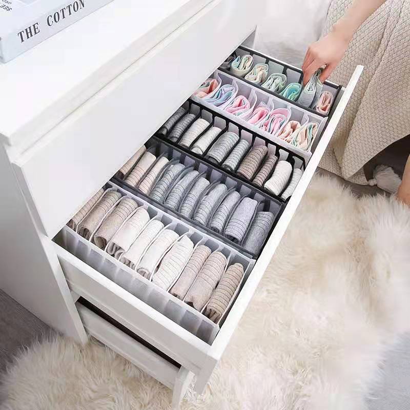 HULIANFU Underwear Bra Organizer Storage Box Drawer Closet Organizers Divider Boxes For Underwear Scarves Socks Bra - Deanwangkt