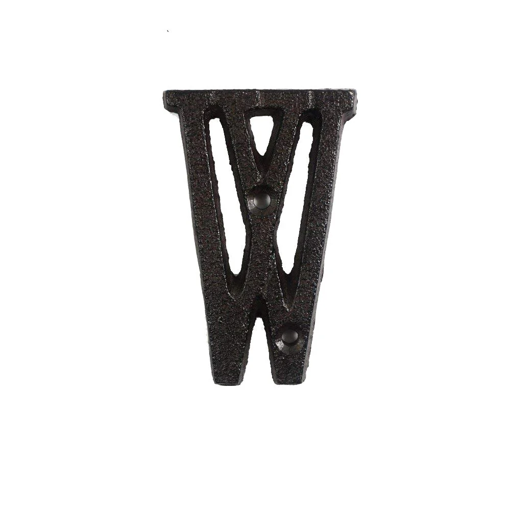 HULIANFU Metal Letters Numbers Cast Iron Decoration House Sign Doorplate DIY Cafe Wall CLH@8 - Deanwangkt