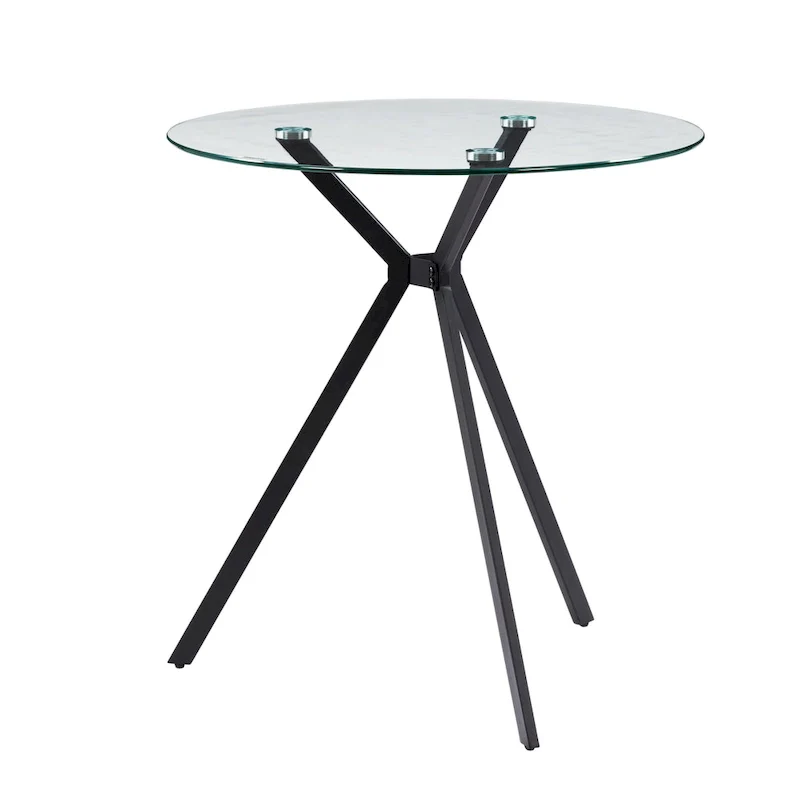 Eliana Glass Top Bistro Table