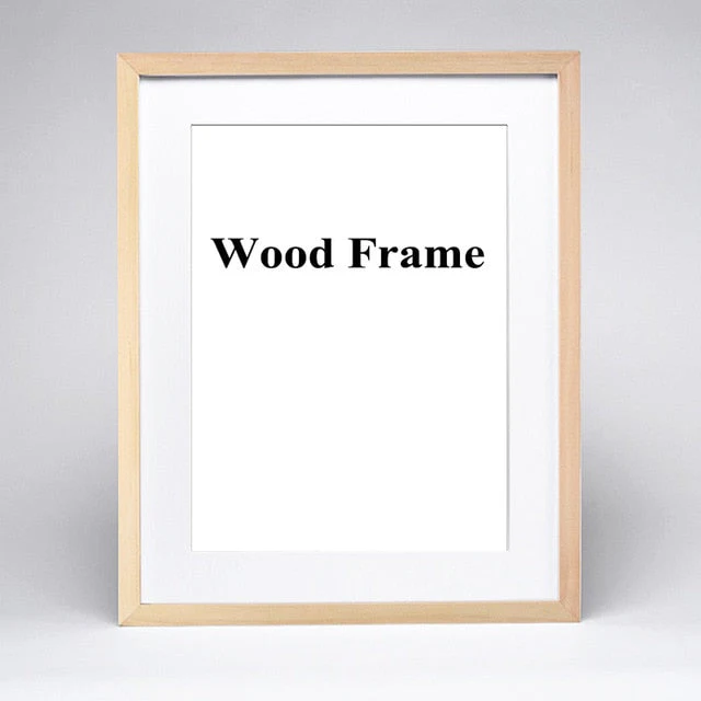 HULIANFU  Wooden Frame A5 A4 A3 Wooden Picture Frame 30x42cm Black White Pink Red Coffee More Color Photo Frame with Mats for Wall Mountin - Deanwangkt