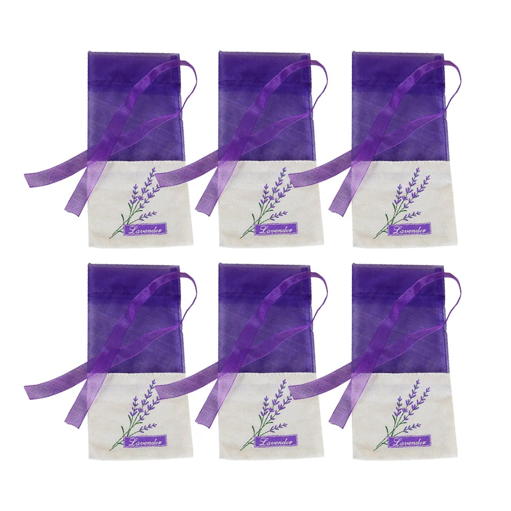 HULIANFU Lavende Sachet Bags Portable Flowers Printing Beautiful Fragrance Lavender Sachet Bag for Seeds Dry Flowers Sachet Bags A30 - Deanwangkt