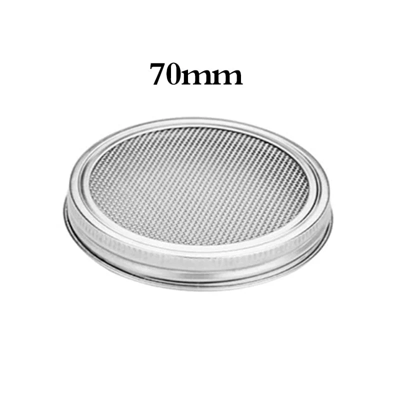 HULIANFU Stainless Steel Sprouting Jar Lids Home Garden Seed Sprouting Germinator Seed Sprouter Germination Grow Cover Strainer Lids - Deanwangkt