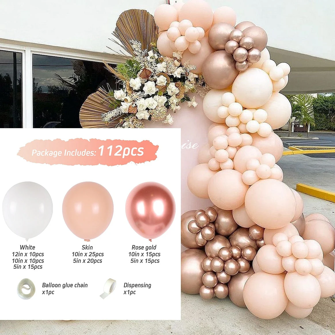 HULIANFU Macaron Pink Balloon Garland Arch Kit Wedding Birthday Party Decoration Kids Globos Rose Gold Confetti Latex Ballon Baby Shower - Deanwangkt