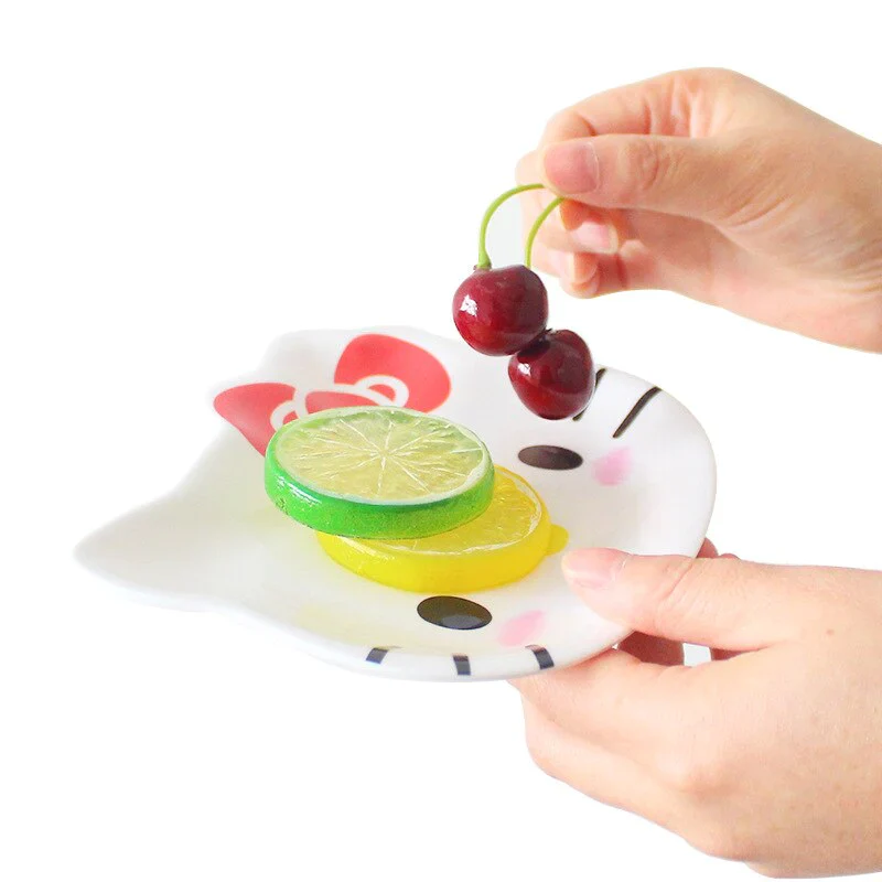 HULIANFU Mini Dish Frog Star Shape Cat Plate Tableware Miniatures Cup Plate Dish Or Snacks Fruit Sushi Plate Cute Cartoon Tableware - Deanwangkt