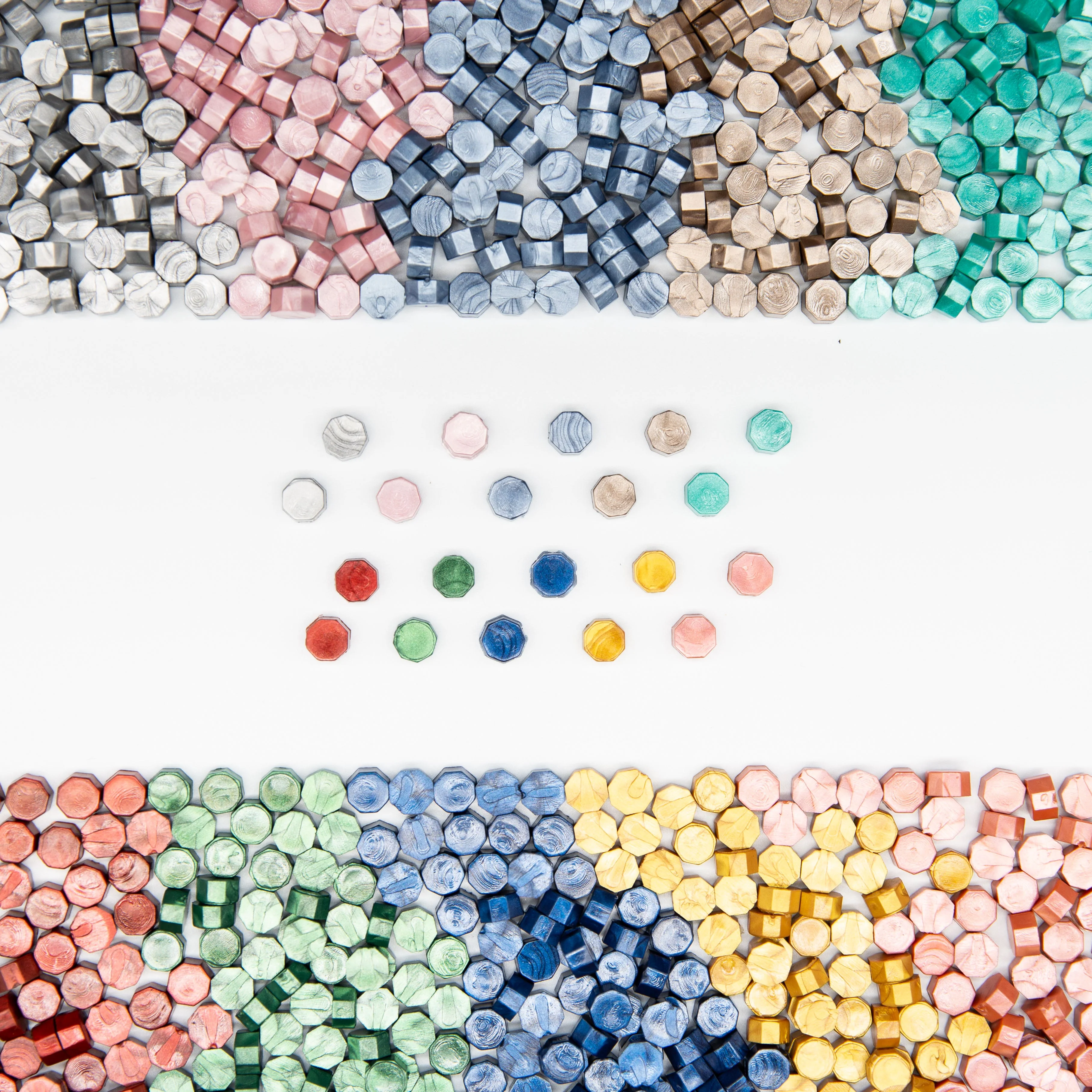 HULIANFU Sealing Wax Seal Stamp Wax Beads 100pcs for lovers craft happy new year gift Wedding invitation envelop gold stamper colorful - Deanwangkt