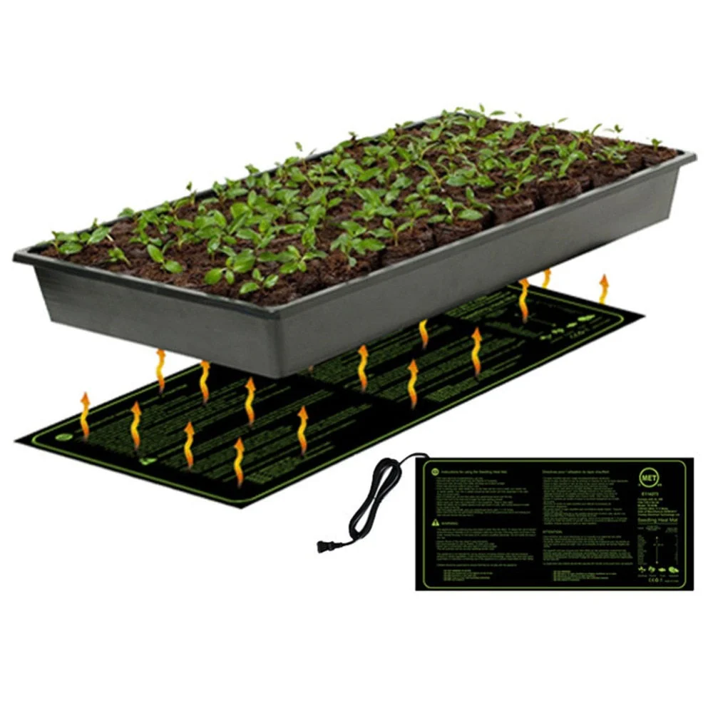 HULIANFU Seedling Heating Mat 50x25/50/120cm Waterproof Plant Seed Germination Propagation Clone Starter Pad 110V/220V Garden Supplies - Deanwangkt