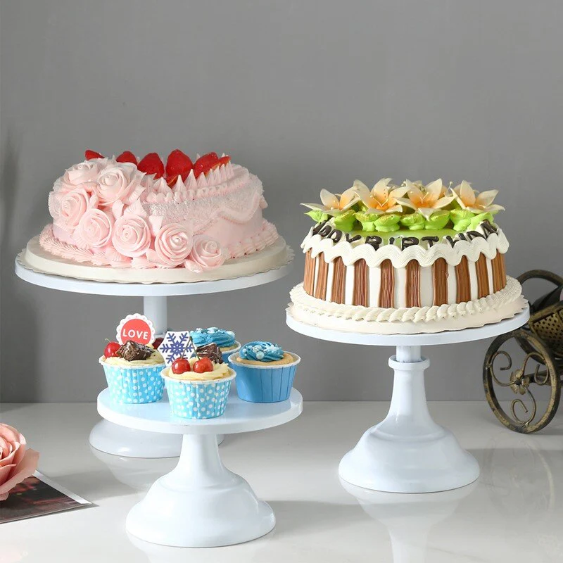HULIANFU 2026  Wrought Iron Cake Stand Home Party Dessert Display Stand Wedding Decoration Wrought Iron Birthday Cake Tray Fruit Dessert Tray - Deanwangkt