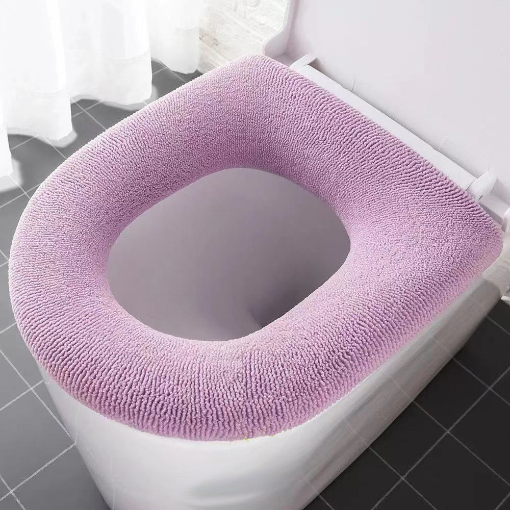 HULIANFU Universal Four Seasons Thickened Househol Soft Mat Autumn Winter Toilet Cover Toilet Seat Cushion Thick Plush Warm Pads - Deanwangkt