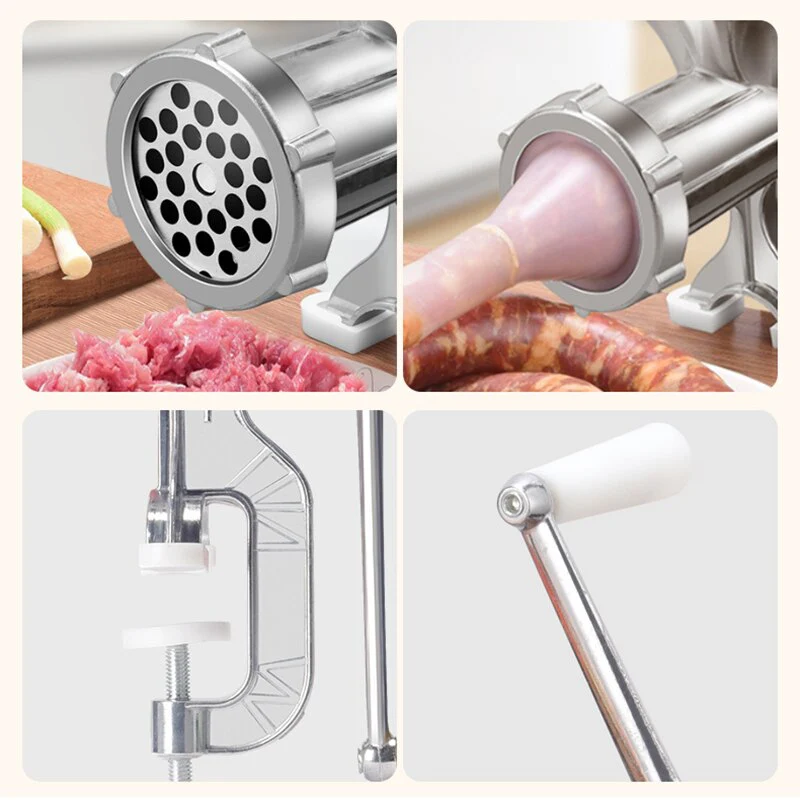 HULIANFU Sausage Filling Machine Enema Manual Meat Grinder Tank Sausage Minced Meat Loaded Small Hand-cranked Meat vegetable Machine Tool - Deanwangkt