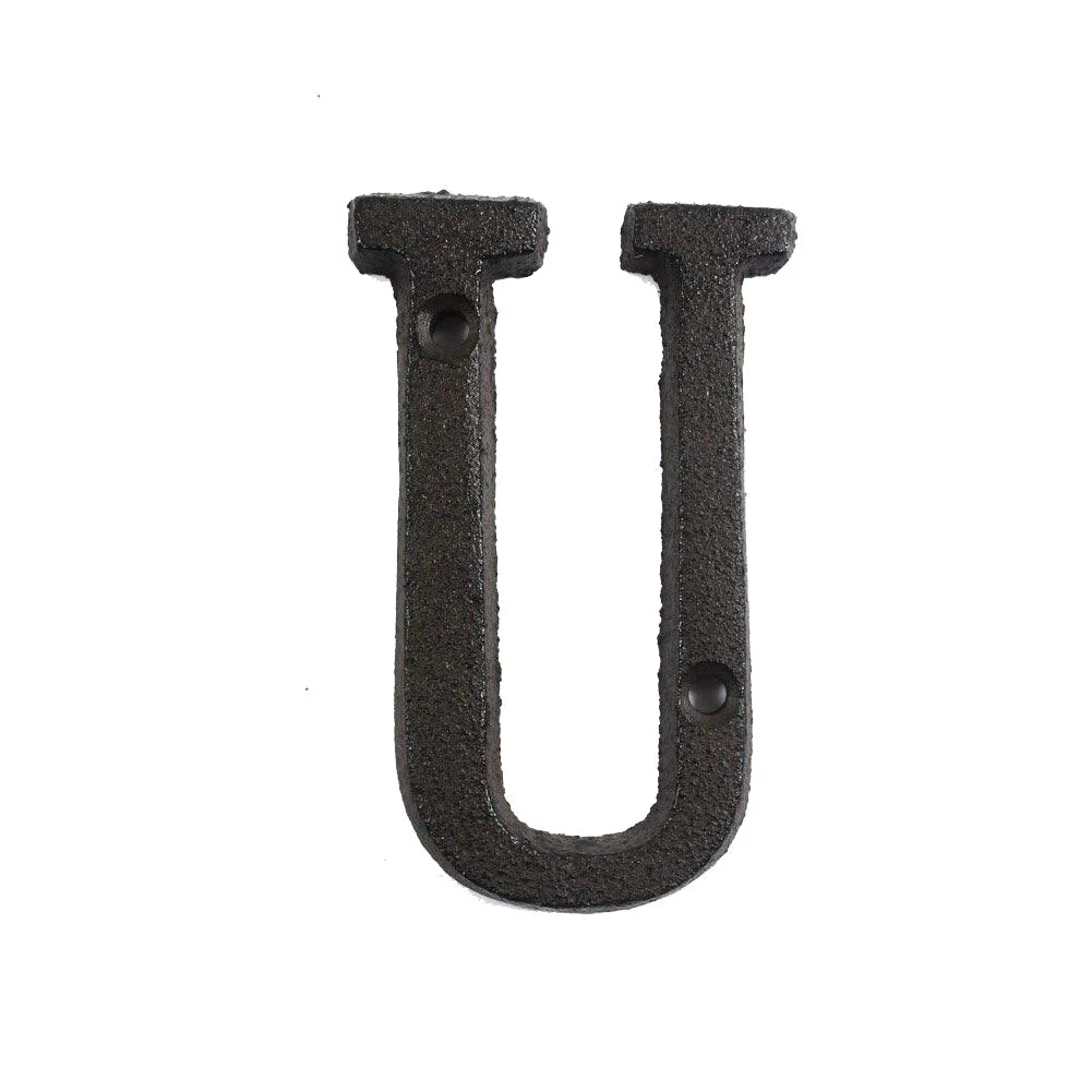 HULIANFU Metal Letters Numbers Cast Iron Decoration House Sign Doorplate DIY Cafe Wall CLH@8 - Deanwangkt