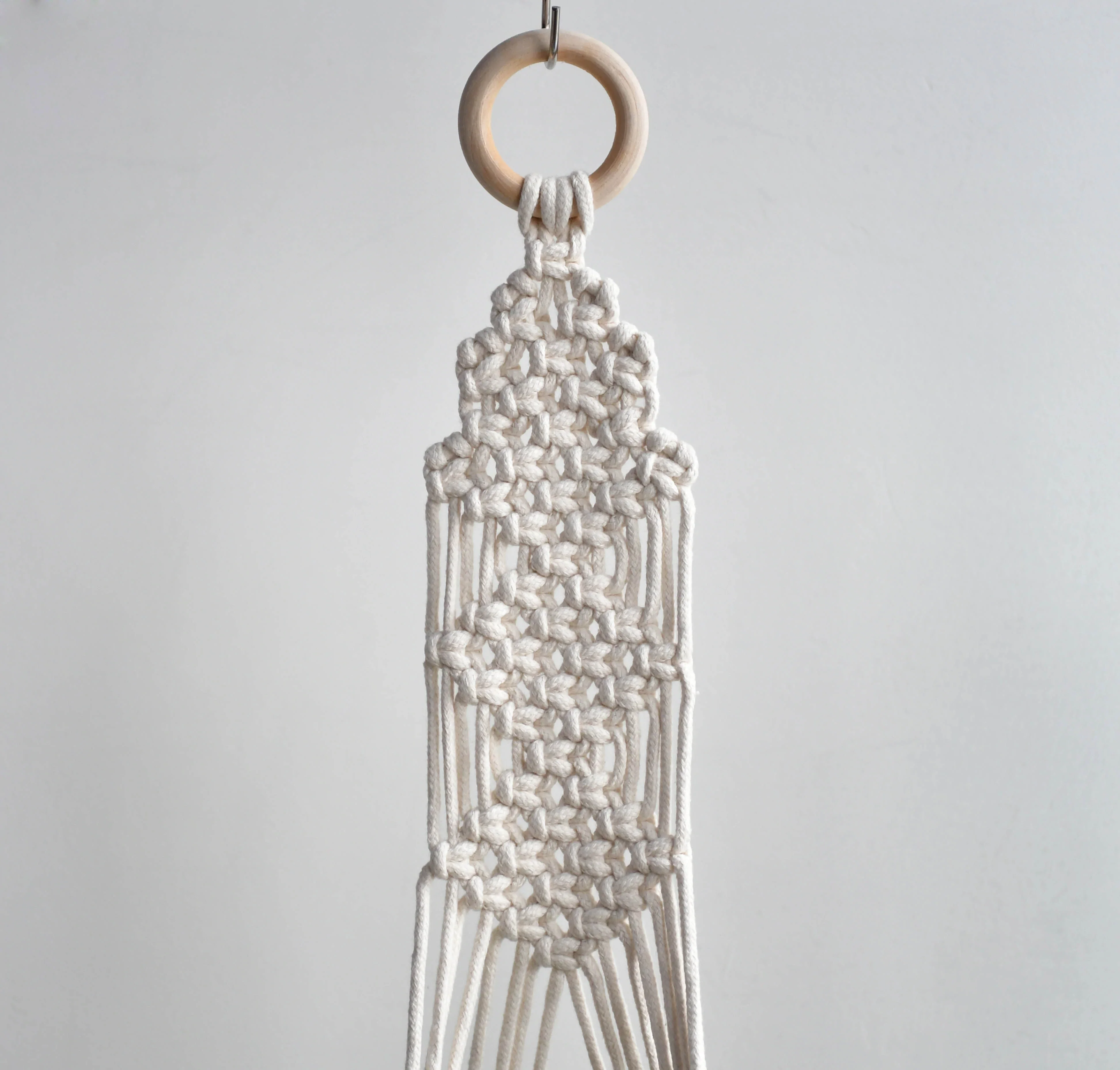 HULIANFU New arrival good quality handmade macrame plant hanger, pot holder  pot hanging  pot tray for garden for home - Deanwangkt
